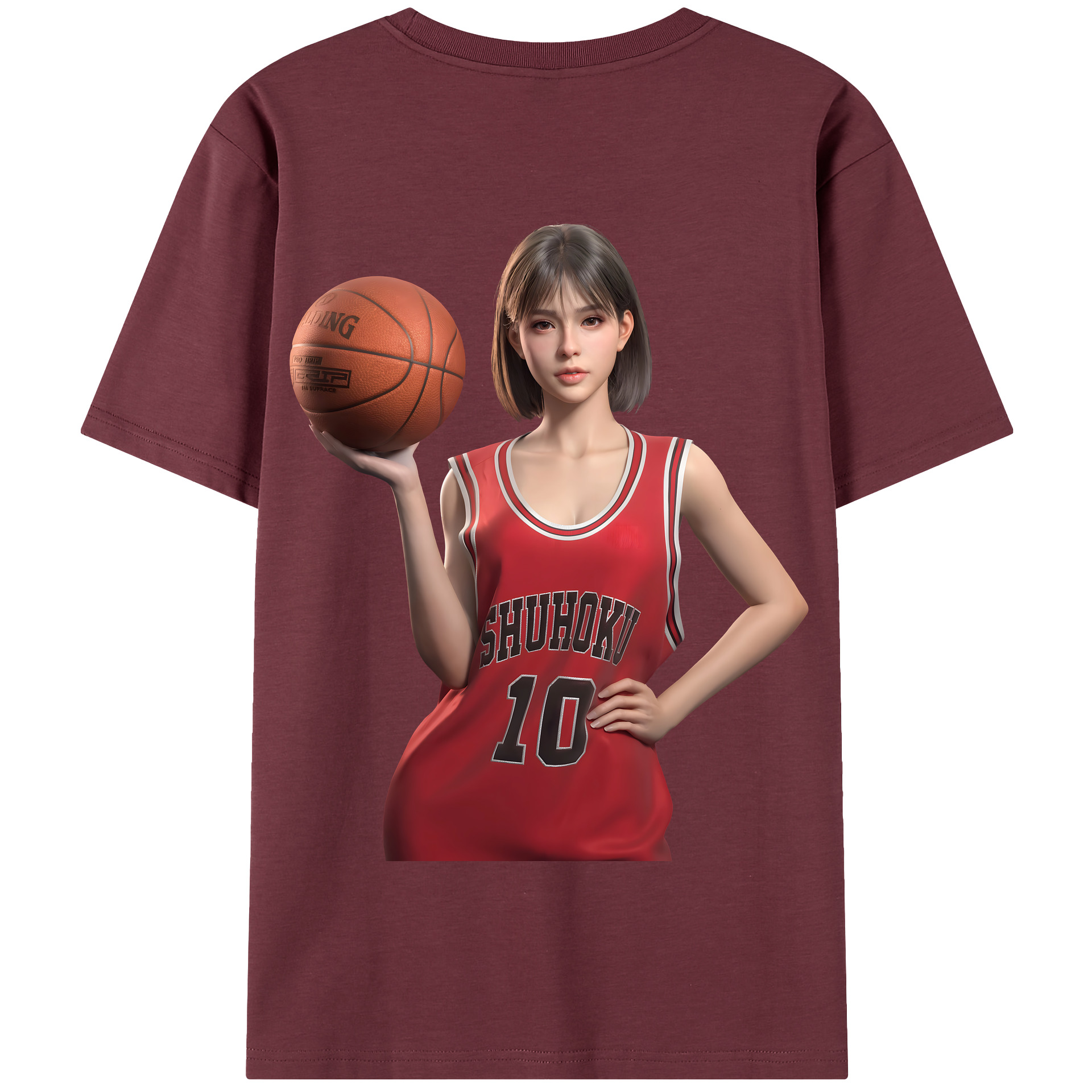 SLAM DUNK／スラムダンク 綿100％半袖Tシャツ（背面プリント）